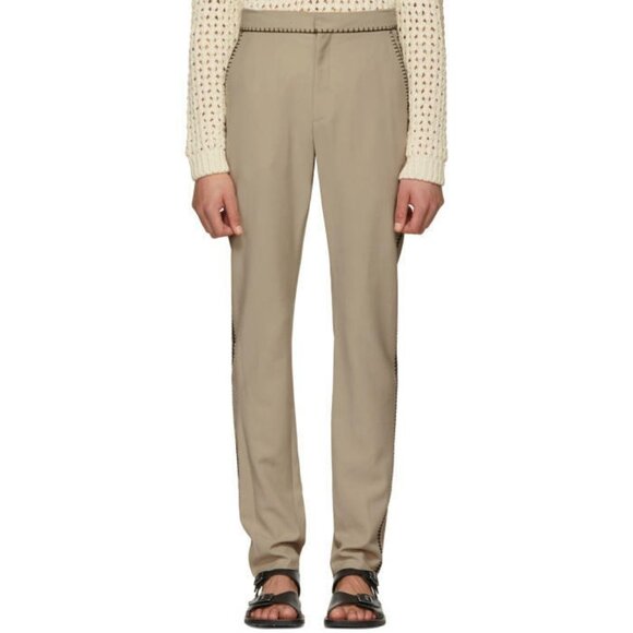 Acne Studios Beige Billan C Fluid Trousers 50 - Picture 1 of 12